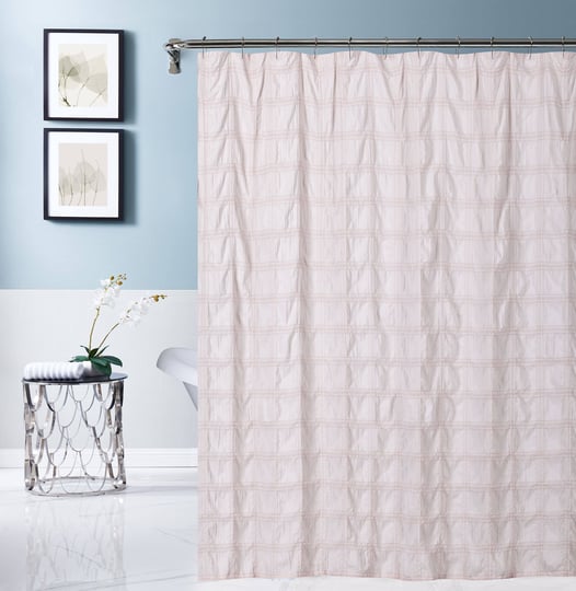 dainty-home-crinkle-pink-plaid-embossed-weaved-plaid-designed-fabric-shower-curtain-70-inch-x-72-inc-1