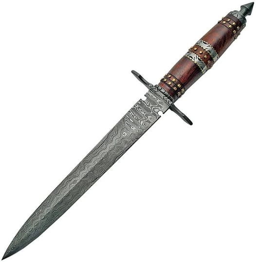 damascus-dagger-rosewood-1