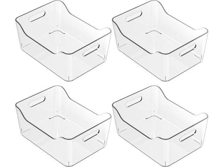 danoni-refrigerator-organizer-bin-large-4-pack-bpa-free-plastic-organizer-bin-clear-1
