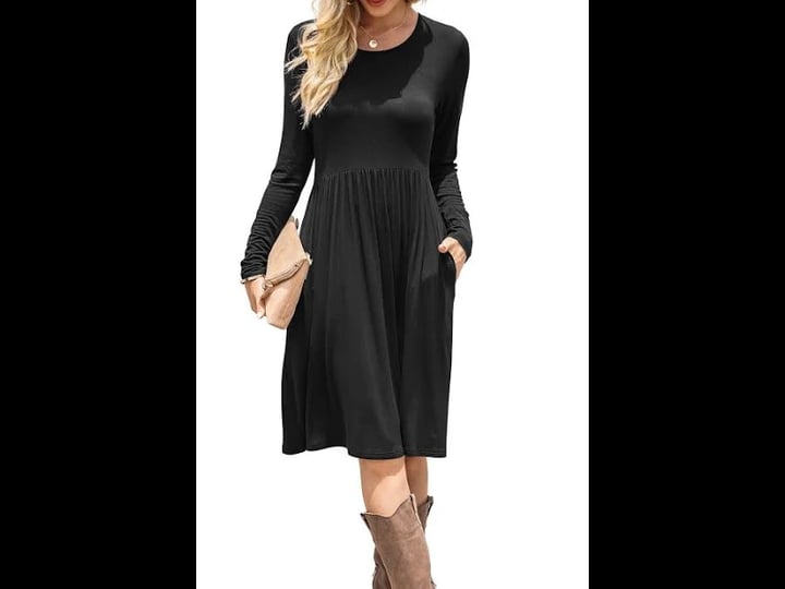 db-moon-women-casual-long-sleeve-dresses-empire-waist-loose-dress-with-pockets-black-l-1