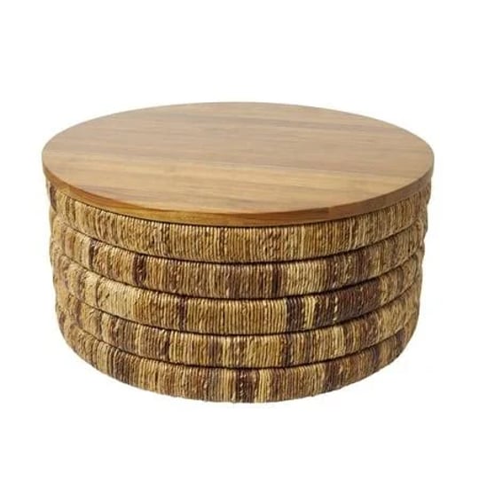 decmode-33-inch-x-16-inch-brown-seagrass-handmade-linear-wrapped-coffee-table-with-teak-wood-top-1-p-1