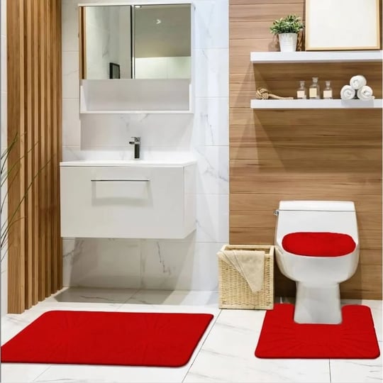 deco-3-piece-bathroom-rug-set-soft-bath-rug-contour-rug-universal-lid-cover-red-1