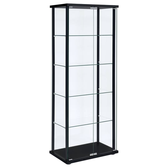 delphinium-5-shelf-glass-curio-cabinet-black-and-clear-1