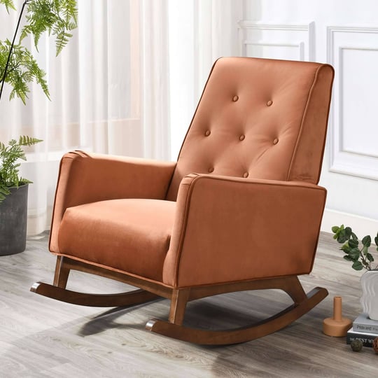 demetrius-solid-wood-rocking-chair-orange-velvet-1