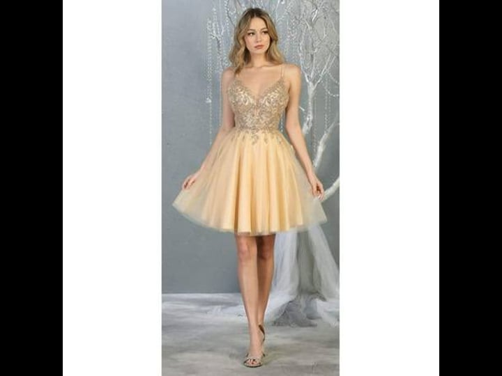 designer-graduation-embellished-dress-womens-size-6-beige-1