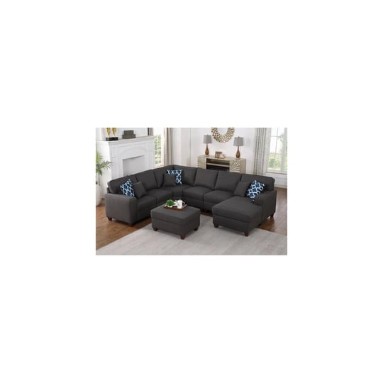 devion-furniture-7-piece-upholstered-modern-fabric-sectional-in-dark-gray-1