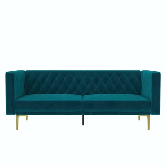 dhp-marseille-tuxedo-sofa-with-gold-finish-metal-legs-green-velvet-1