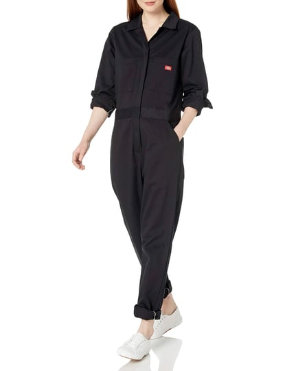 dickies-womens-long-sleeve-cotton-twill-coverall-black-1