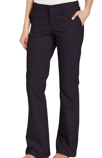 dickies-womens-slim-fit-boot-cut-stretch-twill-pants-black-1
