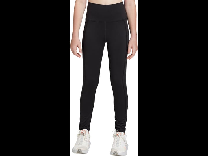 dicks-sporting-goods-girls-pure-black-momentum-high-rise-tights-s-1
