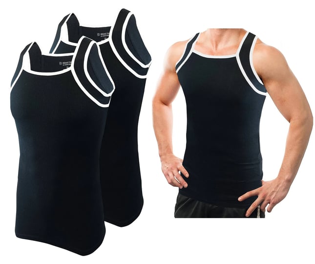 different-touch-2-pack-mens-tank-tops-square-cut-muscle-rib-a-shirts-s-black-wwhite-trim-1