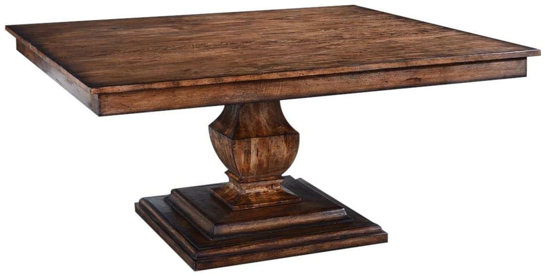dining-table-philippe-tuscan-italian-square-pedestal-base-rustic-pecan-wood-1