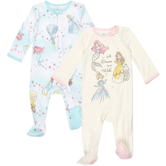 disney-princess-belle-cinderella-ariel-newborn-baby-girls-2-pack-zip-up-snap-sleep-n-play-coveralls--1