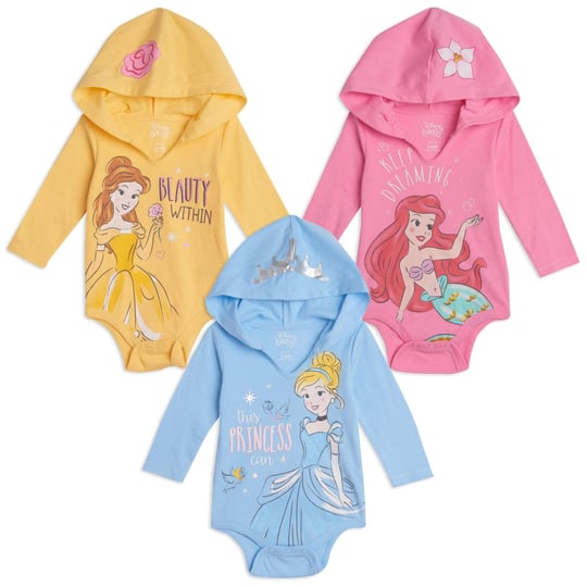 disney-princess-cinderella-belle-ariel-newborn-baby-girls-3-pack-cuddly-bodysuits-multicolored-3-6-m-1