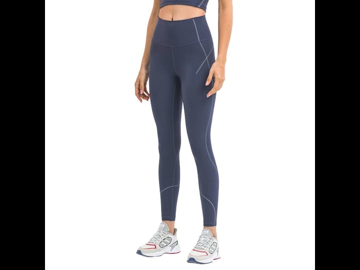 distinct-womens-activewear-blue-nylon-high-waisted-gym-leggings-small-1