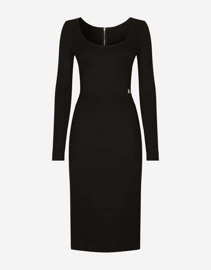 dolce-gabbana-monogram-plaque-midi-sheath-dress-1