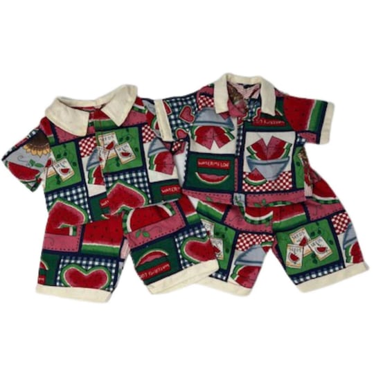 doll-clothes-superstore-watermelon-print-shorts-and-shirt-for-twin-baby-dolls-1
