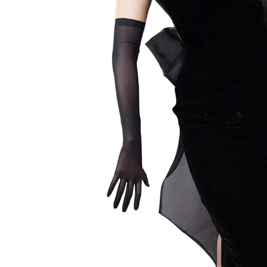 dooway-20-inch-tulle-long-gloves-stretchy-nylon-black-semi-sheer-tech-touchscreen-women-finger-glove-1