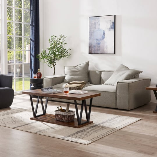double-layer-w-coffee-table-with-storage-walnut-mdf-1