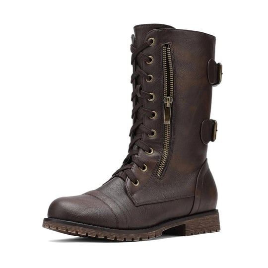 dream-pairs-womens-ankle-bootie-winter-lace-up-mid-calf-military-combat-boots-terran-brown-size-9-br-1
