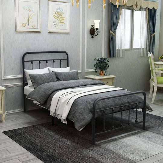 dumee-metal-bed-frame-twin-size-platform-with-vintage-headboard-and-footboard-sturdy-premium-steel-s-1