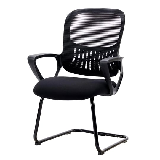 dumos-office-desk-chair-no-wheels-ergonomic-executive-sled-base-mesh-computer-chairs-with-comfy-arms-1