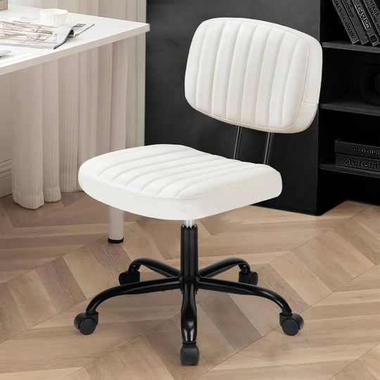 dumos-small-armless-office-chair-with-rolling-wheels-swivel-comfortable-pu-leather-computer-chair-wi-1