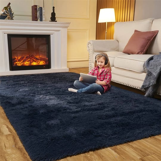easyjoy-area-rugs-for-bedroom-living-room-4ft-x-6ft-navy-blue-fluffy-carpet-for-teens-room-shaggy-th-1