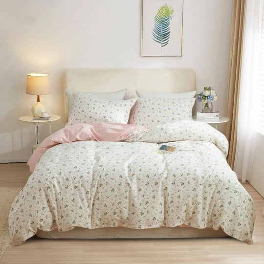 eavd-vintage-style-garden-pink-floral-duvet-cover-queen-100-cotton-white-pink-floral-bedding-set-for-1