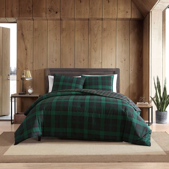 eddie-bauer-full-queen-woodland-tartan-duvet-cover-set-green-1