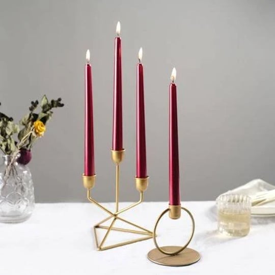 efavormart-12-pack-metallic-red-10-inch-premium-wax-taper-candles-unscented-candles-1