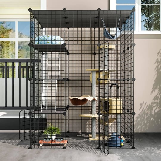 eiiel-outdoor-cat-house-cat-cages-enclosure-with-super-large-enter-door-balcony-cat-playpen-with-pla-1