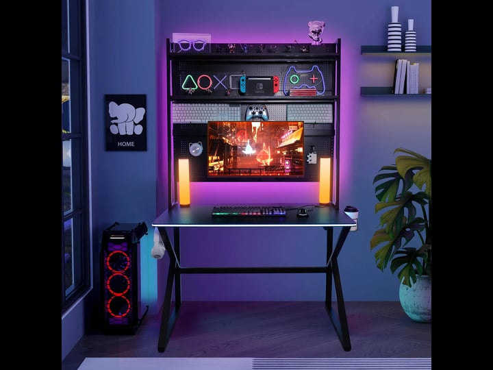 elecwish-rgb-led-gaming-desk-with-pegboard-x-2