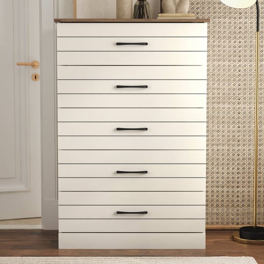 elis-5-drawers-31-5-in-wide-chest-of-drawer-ivory-with-knotty-oak-1