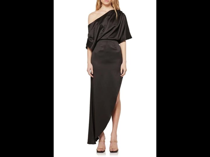 elliatt-renders-one-shoulder-satin-gown-black-1