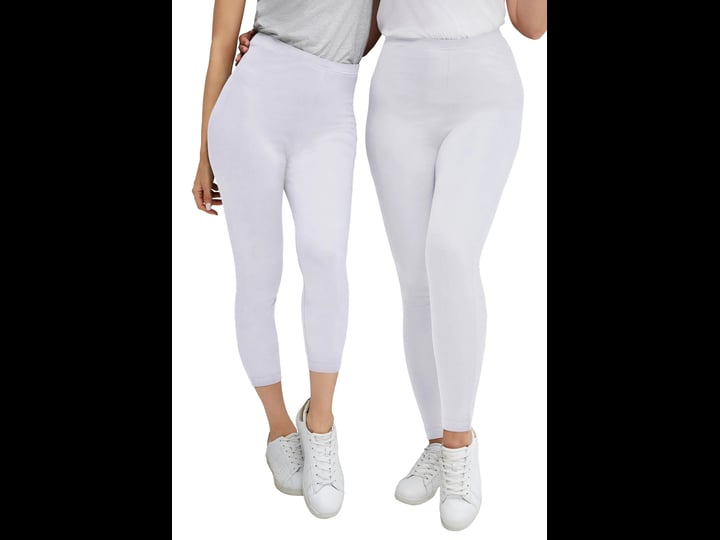ellos-womens-plus-size-2-pack-leggings-4x-white-1