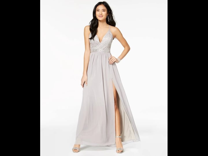 emerald-sundae-juniors-embellished-lace-bodice-gown-gray-size-small-1