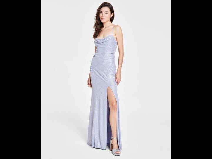 emerald-sundae-juniors-glitter-draped-front-gown-silver-size-m-1