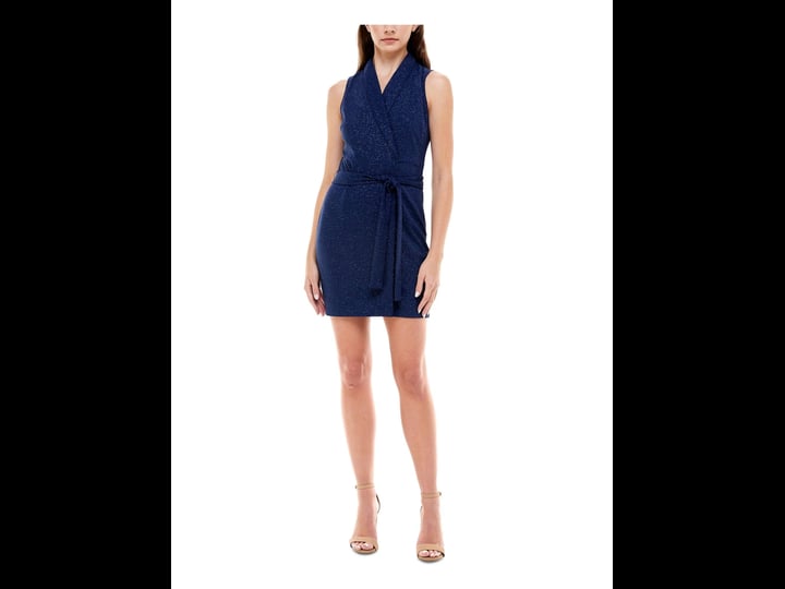 emerald-sundae-womens-navy-stretch-metallic-surplice-neckline-mini-cocktail-faux-wrap-dress-juniors--1