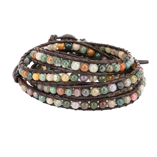 emibele-leather-bracelet-agate-bead-wrap-bracelet-handmade-jewelry-wrist-accessory-for-women-lady-ad-1