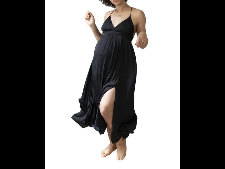 emilia-george-fabric-matters-edita-maternity-maxi-dress-black-1