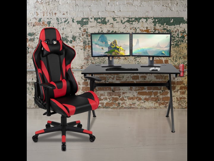 emma-oliver-gaming-bundle-desk-cup-holder-headphone-hook-red-reclining-chair-1
