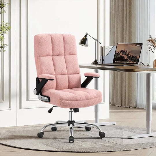 ergonomic-office-chair-velvet-and-teddy-fleece-fabric-inbox-zero-upholstery-color-pink-upholstery-ma-1