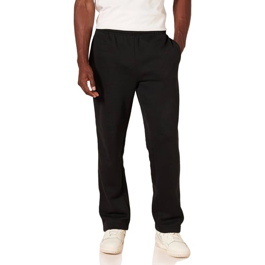 essentials-mens-fleece-sweatpants-black-medium-1