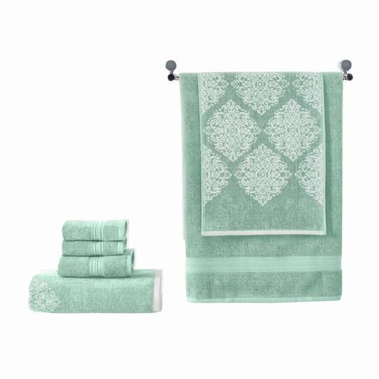eula-modern-6-piece-cotton-towel-set-stylish-damask-pattern-sage-green-1