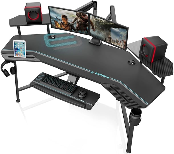 eureka-ergonomic-gaming-desk-with-led-lights-72-large-wing-shaped-studio-desk-w-keyboard-tray-monito-1