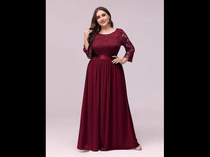 ever-pretty-womens-elegant-a-line-long-lace-sleeve-plus-size-wedding-bridesmaid-evening-prom-dress-f-1