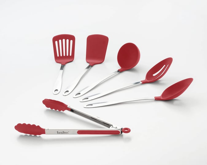 excelsteel-6-pc-w-stainless-steel-handles-utensil-set-large-red-1