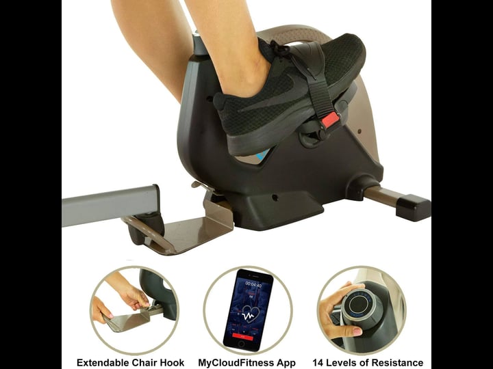 exerpeutic-900-bluetooth-under-desk-exercise-bike-with-extendable-chair-hook-for-all-user-height-and-1