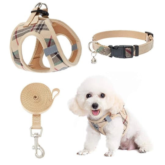 expawlorer-classic-plaid-puppy-harness-small-dog-collar-and-leash-soft-mesh-padded-adjustable-small--1